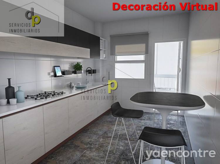 kitchen with virtual decoration